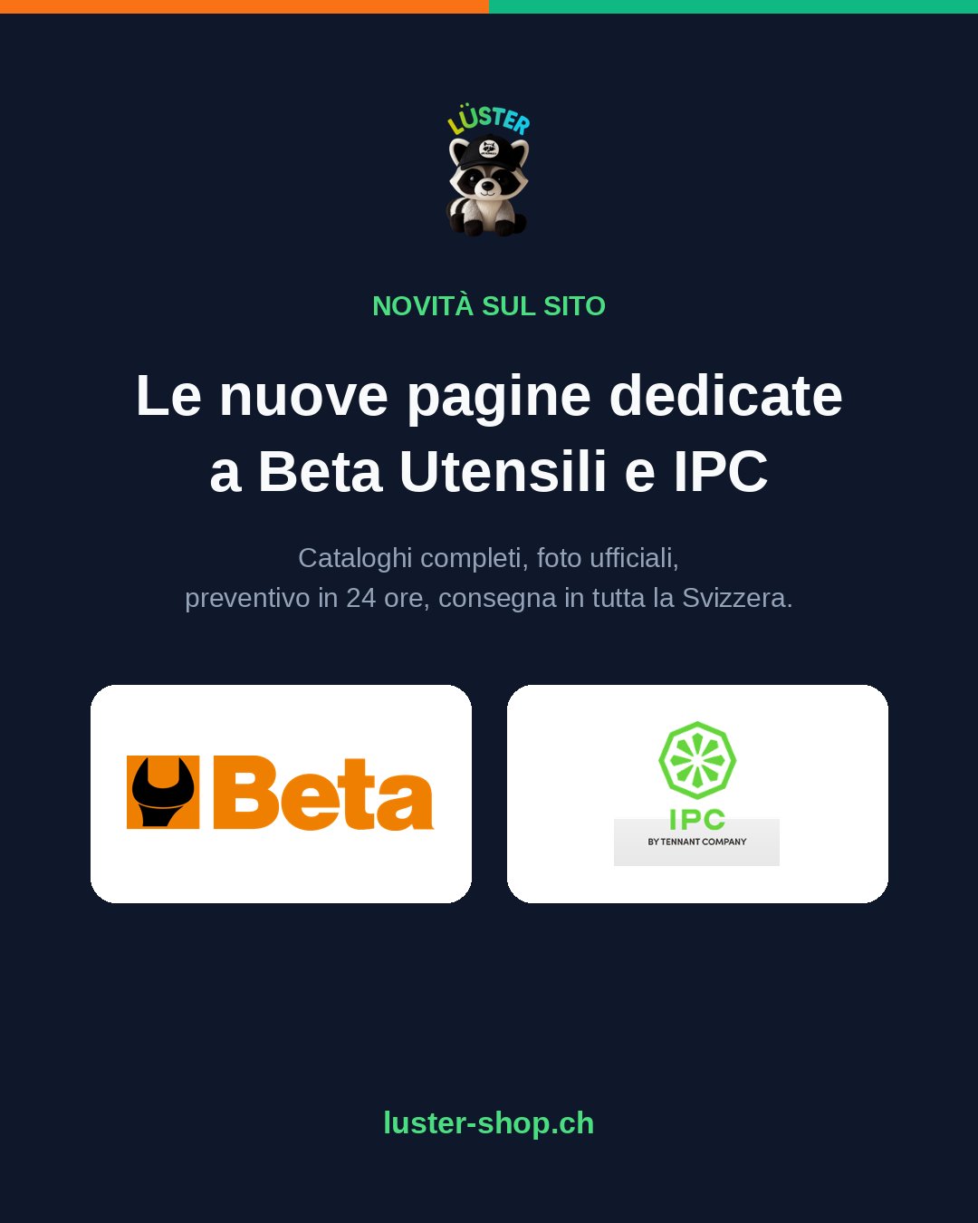 Novità: le pagine dedicate a Beta Utensili e IPC