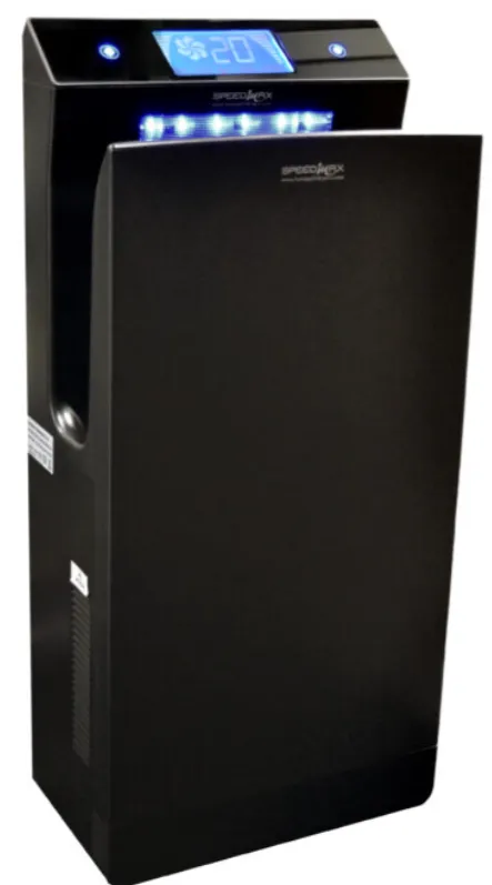 Asciugamani elettrico Speed Max 500 bianco/nero