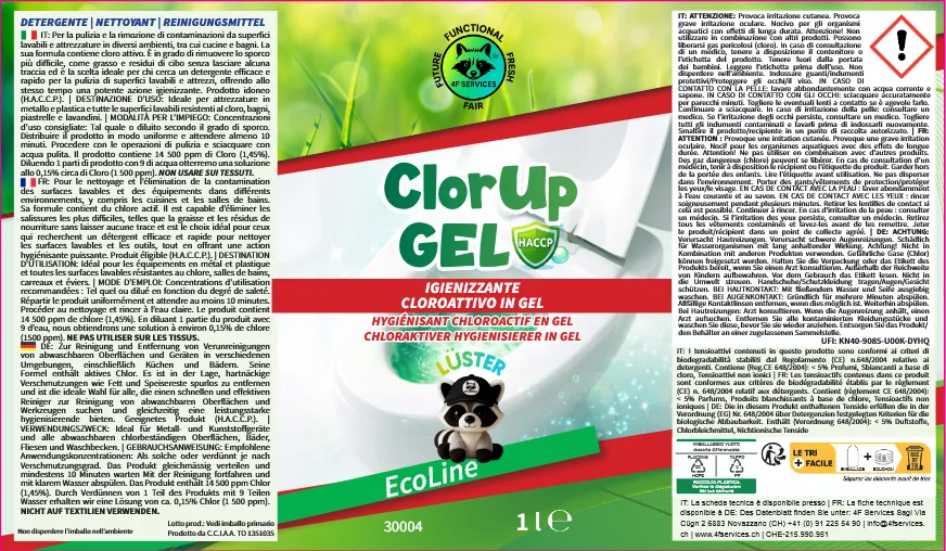 Gel cloroattivo per WC e sanitari