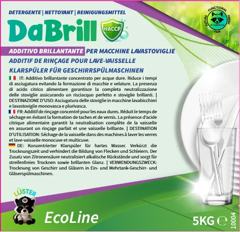 Brillantante per lavastoviglie professionali