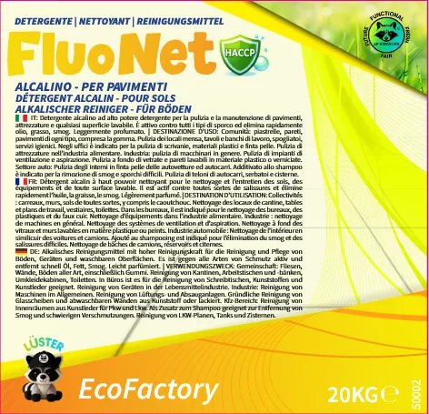 Detergente pavimenti alcalino giallo fluo