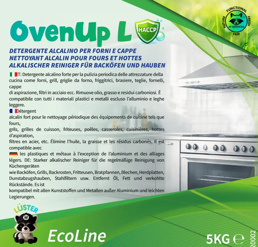 Sgrassante alcalino per forni e cappe